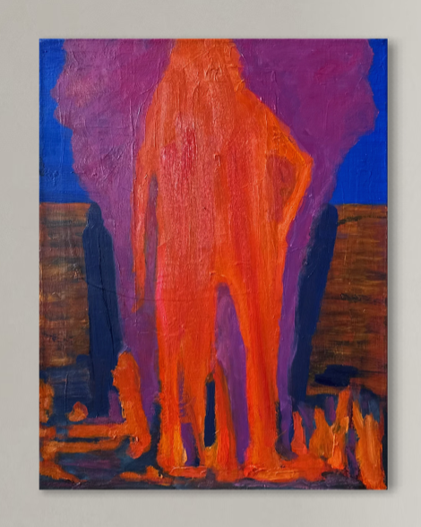 Blue chip art painting by Juanita Ka’āhanui 
